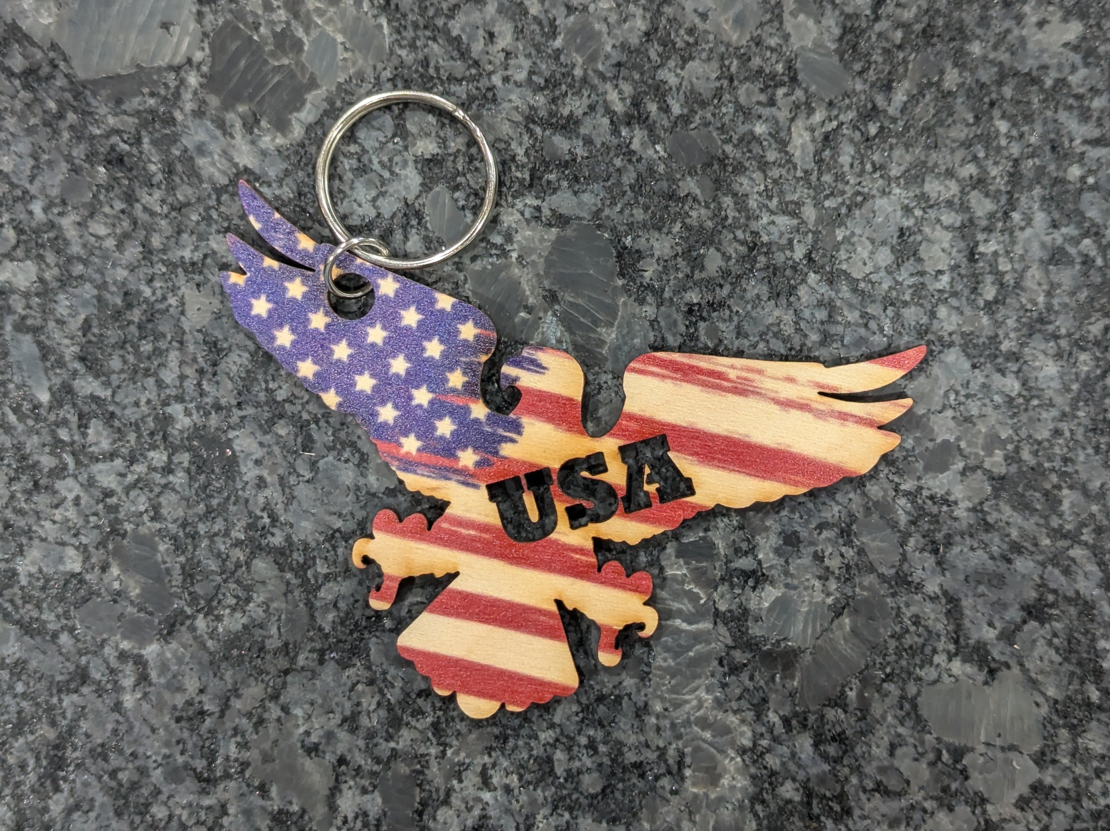 American Flag USA Eagle Shape