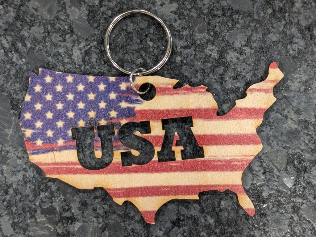 American Flag USA Shape