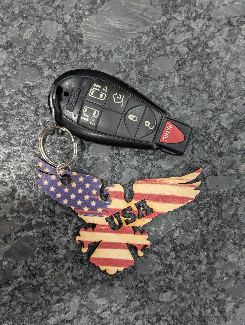 American Flag USA Eagle Shape