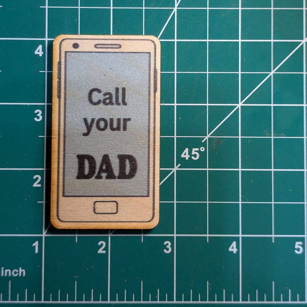 Call Your Dad Cell Phone Shape