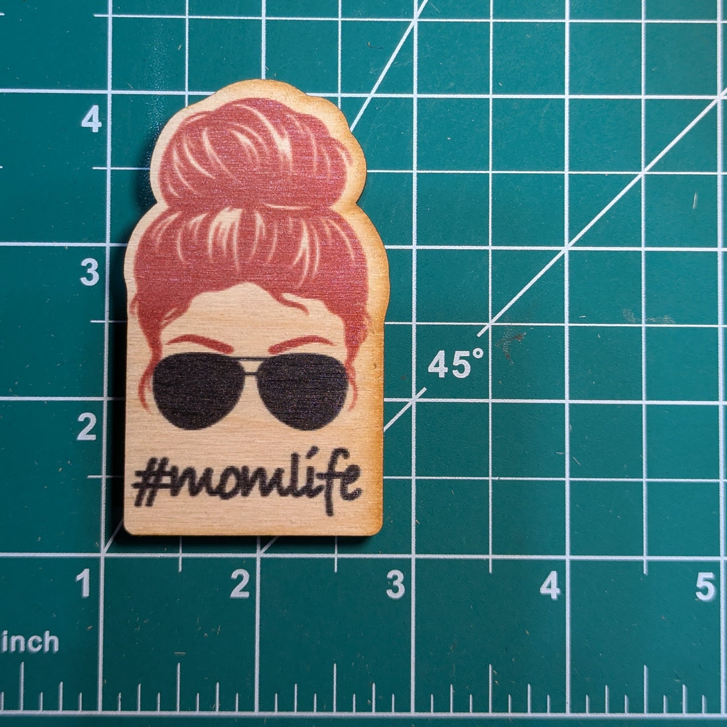 #momlife Red Hair Black Sunglassses