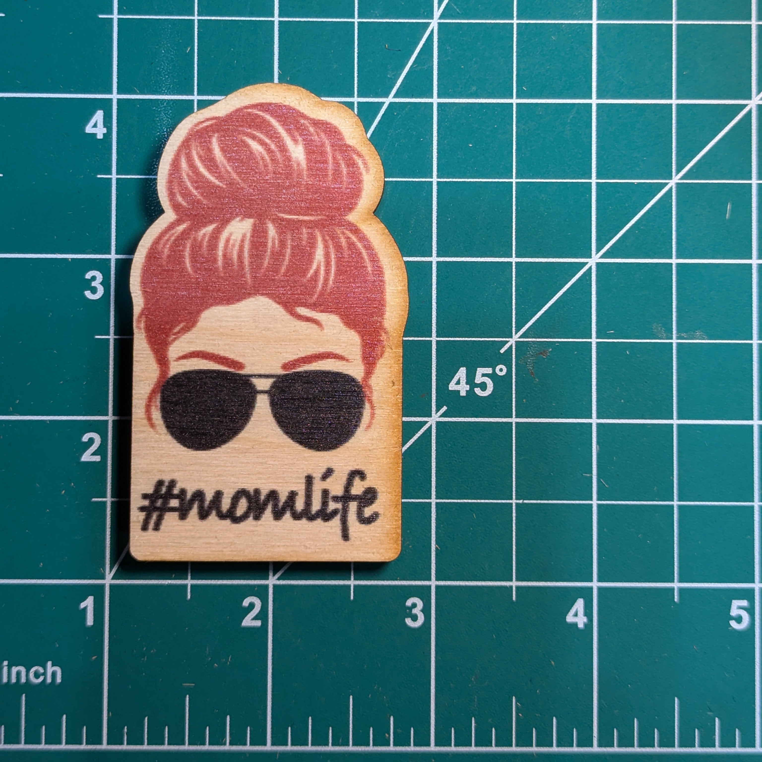 #momlife Red Hair Black Sunglassses