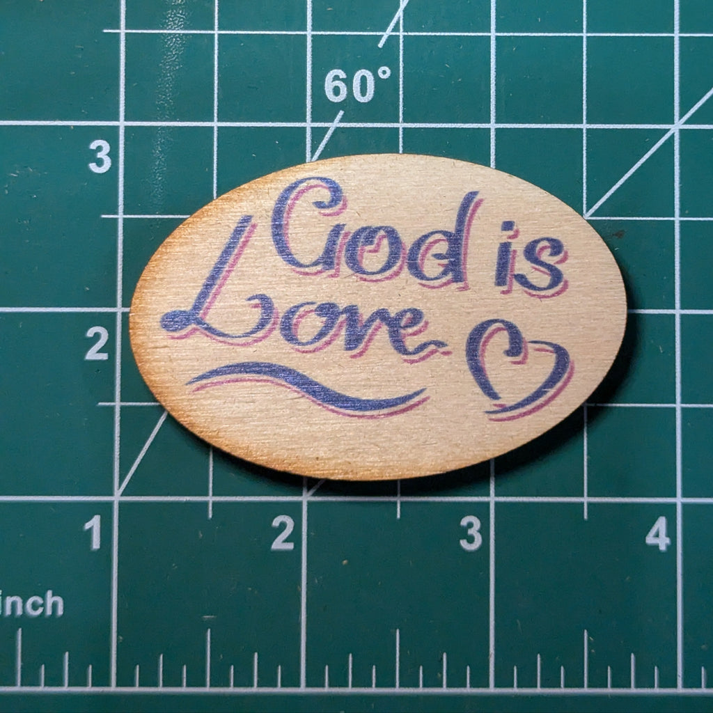 God Is Love Oval