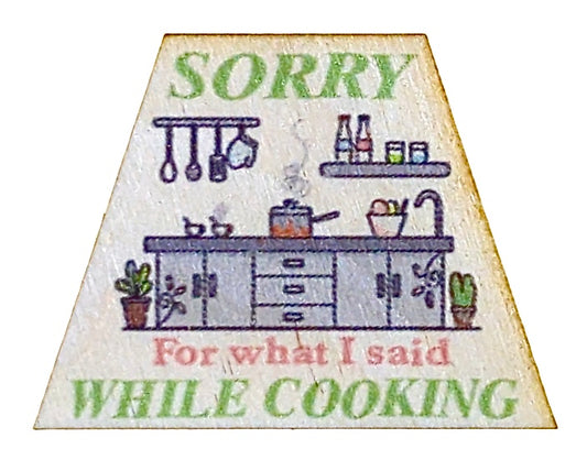 Sorry For What I Said When I Was Cooking
