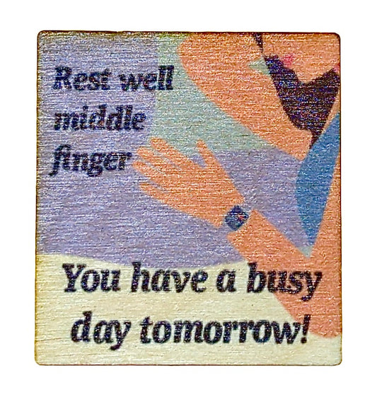 Rest Well Middle Finger