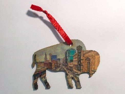 Shea's Buffalo Shape Ornament Color