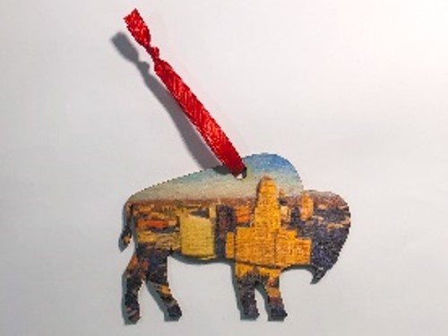 City Hall Buffalo Shape Ornament