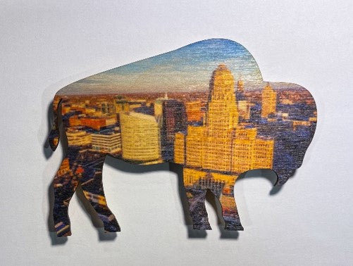 City Hall Buffalo Shape Magnet