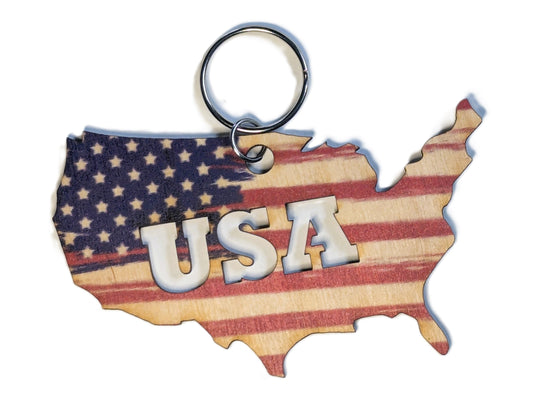 American Flag USA Shape