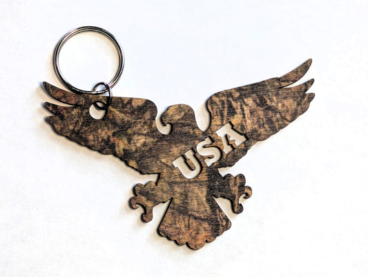 Woods Camo USA Eagle Shape