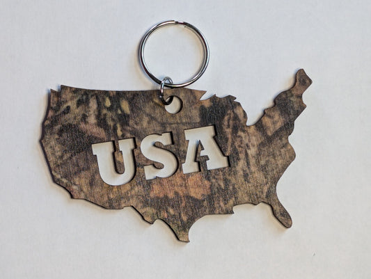 Woods Camo USA Shape