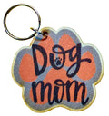 Dog Mom Orange Paw Shape