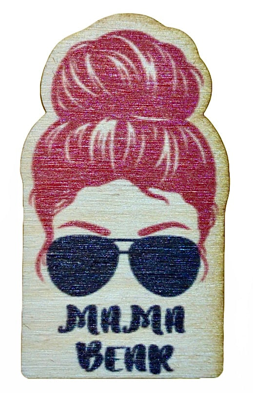 Mama Bear Red Hair Black Sunglasses