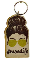 #momlife Black Hair Gold Sunglasses