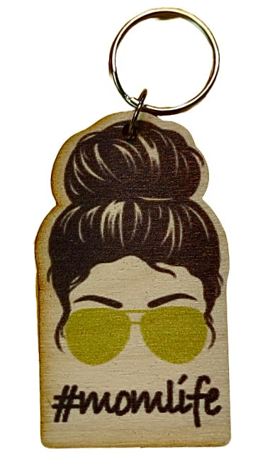 #momlife Black Hair Gold Sunglasses