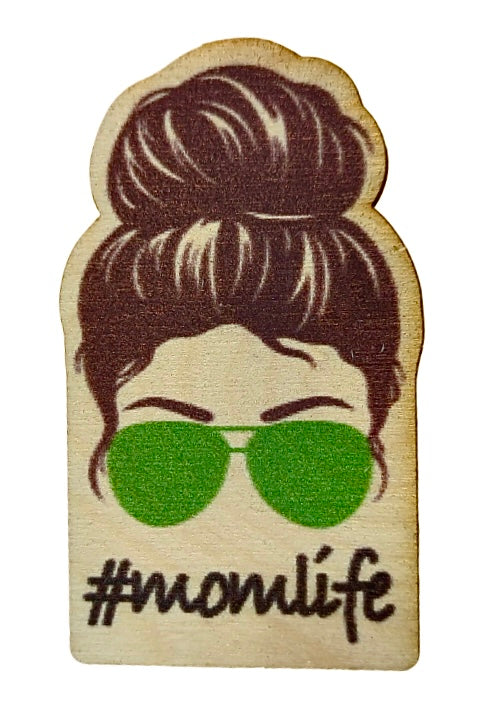 #momlife Dark Brown Hair Green Sunglasses