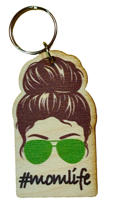 #momlife Dark Brown Hair Green Sunglasses