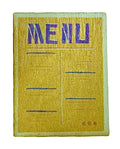 Menu Yellow Organization Magnet