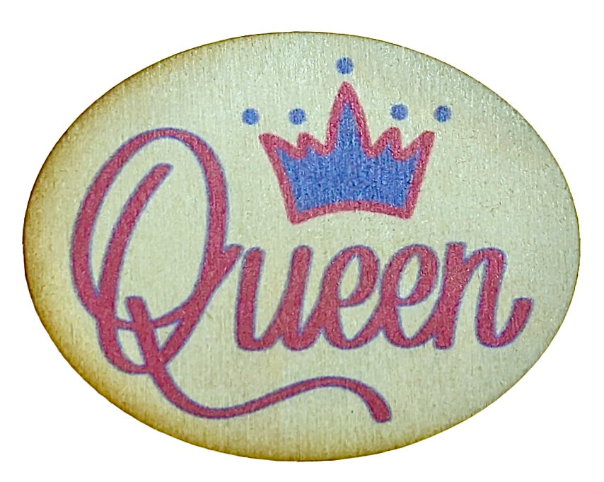 Queen Blue Pink Crown