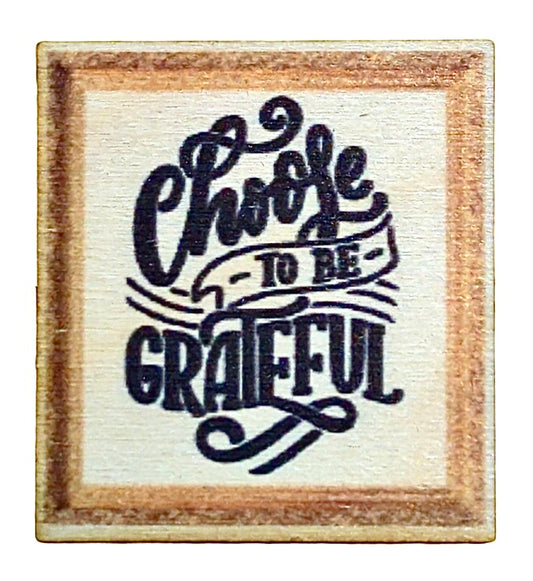Choose To Be Grateful Gold Frame